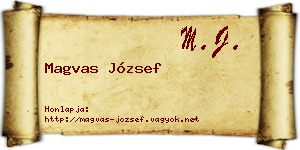 Magvas József névjegykártya