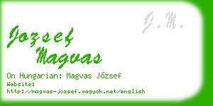 jozsef magvas business card